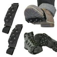 thumbnail image 6 of Ice Cleats for Shoes and Boots Anti-Skid Shoe Ice & Snow Grips with Adjustable Straps Rotatable Traction Crampon Spikes Cleats for Footwear for Walking Jogging Hiking Mountaineering, 6 of 7