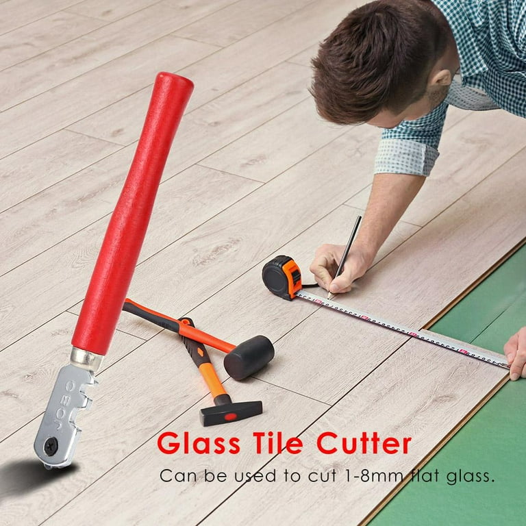 Portable 130mm Diamond Tipped Glass Tile Cutter Window Craft For