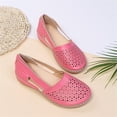 thumbnail image 6 of Norvail Closed Toe Sandals for Women Hollow Casual Flats Orthotic Wedge Dressy Comfortable Shoes Beach Outdoor Walking Slippers Orthopedic Out Summer Carved Vintage Slip on Round Hollowed, 6 of 8