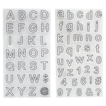 Block Letter Clear Stamps by Recollections™