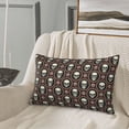 thumbnail image 5 of Lsque Skulls And Red Eyeballs Pattern Pillow Case – Soft & Cozy Throw Pillow Cover, Hypoallergenic Cushion Case for Sleeping Women with Envelope Closure-20"x30", 5 of 6