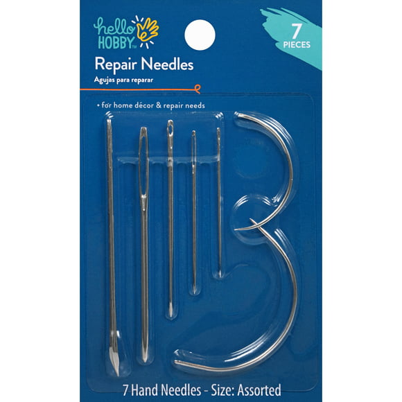 Hello Hobby Assorted Size Steel Home Repair Needles (7 Piece)