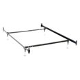 thumbnail image 2 of Coaster Metal Twin Full Bed Frame with Adjustable Glides in Black, 2 of 4