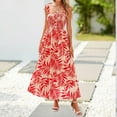 thumbnail image 4 of SAATLERI Spring Dresses for Women 2025 Trendy Summer Sundress Sleeveless Ruffle Flowy Floral Maxi Dresses for Women, 4 of 4