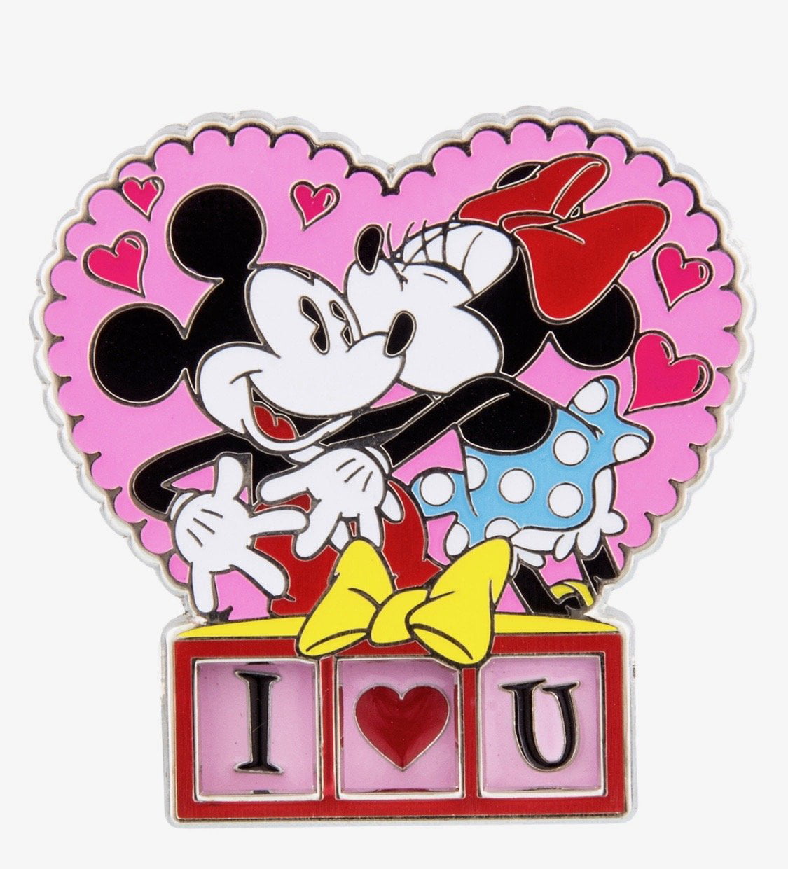 Disney Parks Valentine Heart Mickey And Minnie Keep One Share One Pin New W  Card, 1 - King Soopers