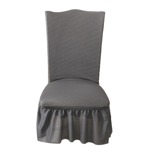 Funda Para Sillas Gloria Jacquard Larga Gris elástica