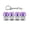 Purple, variant on LED Light-up Keyboard Fidget Toy 4-in-1 Keyboard Decompression Button Finger Clicker Toy 4-Keys Fidget Keychain Stress Relief Desk Toy