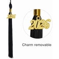 thumbnail image 3 of Unisex Adult Matte Graduation Cap with Tassel Polyester Mortarboard Hat Adjustable Elastic Band for College High School Doctoral Commencement Ceremony, 3 of 5