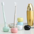 thumbnail image 3 of Mini Ceramics Handmade Toothbrush Holders,Creative Candy Colors Couple Toothbrush Stand for Bathroom Dressing Table Desktop Ornament Decor, 3 of 6