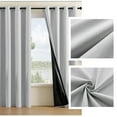 thumbnail image 7 of Blackout Curtain Panel Thermal Insulated Elegant Overlay for Bedroom Single 63x52 Inch Light Gray, 7 of 7