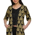 thumbnail image 4 of Moomaya 3 Piece Crop Top Palazzo With Shrug Set Women Ethnic Wear Indian Outfit, 4 of 4