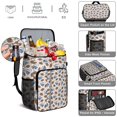 thumbnail image 5 of Travel Cooler Bag - Beige Background Football Helmets Pattern Camping Beer Cooler Backpack with Bottle Opener- Waterproof Insulated Picnic Backpacks - Cooler Bag for Beach, 5 of 6