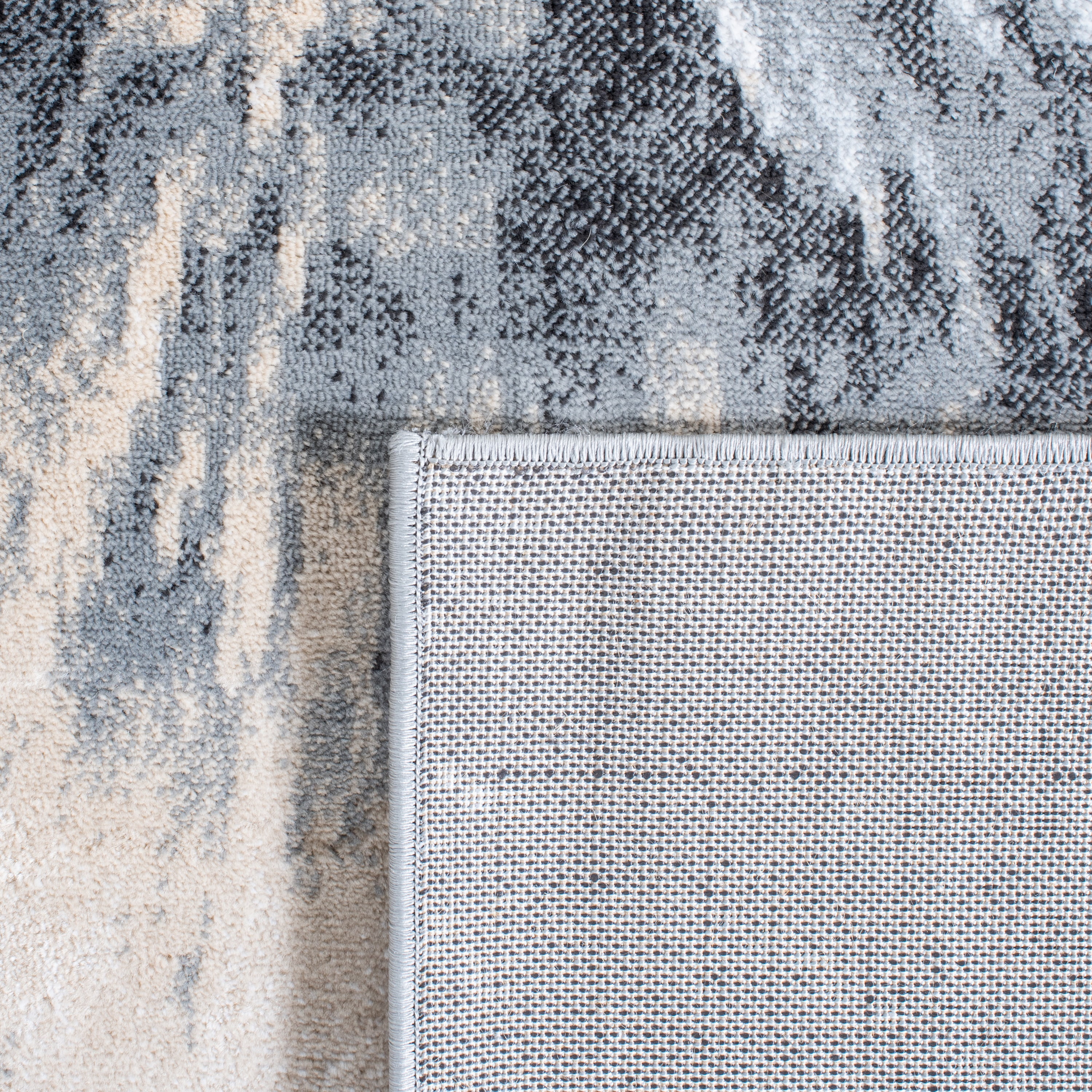 SAFAVIEH Lagoon Collection LGN202H Charcoal / Ivory Rug