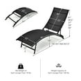 thumbnail image 2 of Gymax Ensemble de 2 Chaises Longues Pliables pour Patio Extérieur avec Dossier Réglable à 5 Positions, 2 of 9