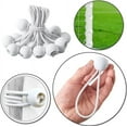 thumbnail image 2 of 50Pack White Tarp Ball Bungee Cords 8 Inch, Heavy Duty Bungee Cord Balls Weather Resistant Canopy Tarp Tie Down, 2 of 5