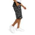 thumbnail image 4 of G-Style USA Men's Relaxed Fit Belted Camo Cargo Shorts - Floral Black - 48, 4 of 6