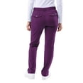 thumbnail image 2 of Adar Pro Scrubs For Women - Skinny Leg Yoga Scrub Pants - P4100 - Eggplant - M, 2 of 7