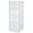 thumbnail image 2 of Sterilite Plastic 5 Drawer Tower White Set of 2, 2 of 6