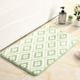 thumbnail image 5 of Bath Rug, Non-Slip Bathroom Mat, Absorbent Soft Velvet Foam Bath Mat Machine Washable Quick Dry Rectangle Floor Mat, 40x60cm, Multi-Color, 5 of 9