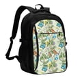 thumbnail image 1 of Balery Meadow Plants And Butterflies Mochila con carga USB para hombre y mujer - Mochila impermeable y antirrobo para portátil con puerto USB para viajes, trabajo, estudios y universidad, 1 of 7