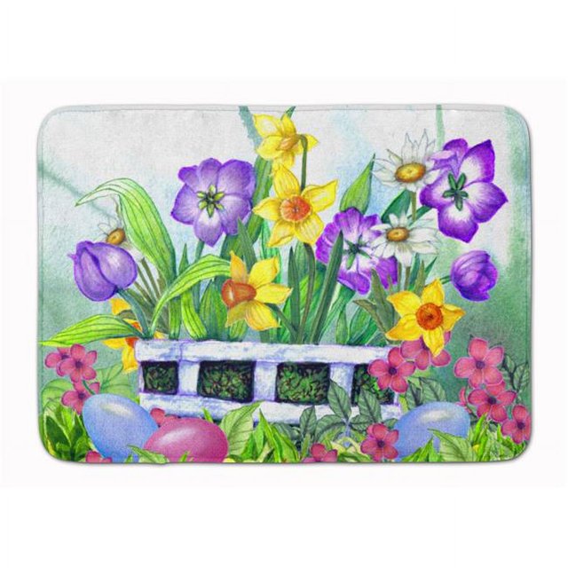 Carolines Treasures PJC1099RUG Finding Easter Eggs Machine Washable Memory Foam Mat