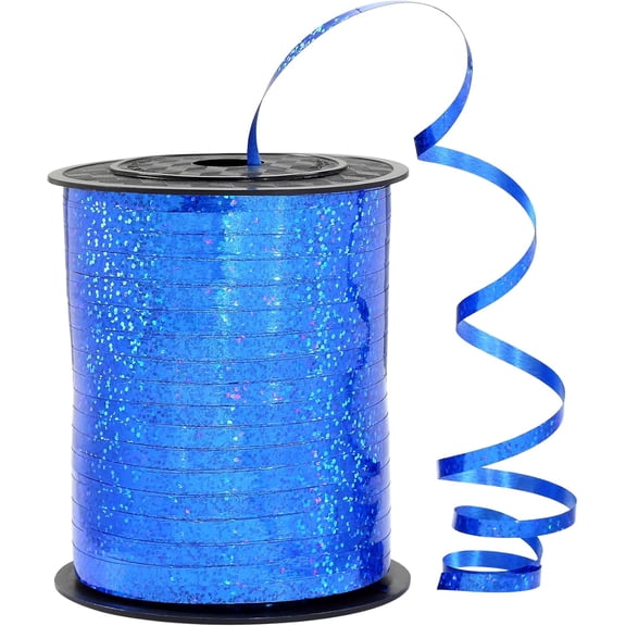 Blue Curling Ribbon for Gift Wrapping Balloons Curly Decorations.