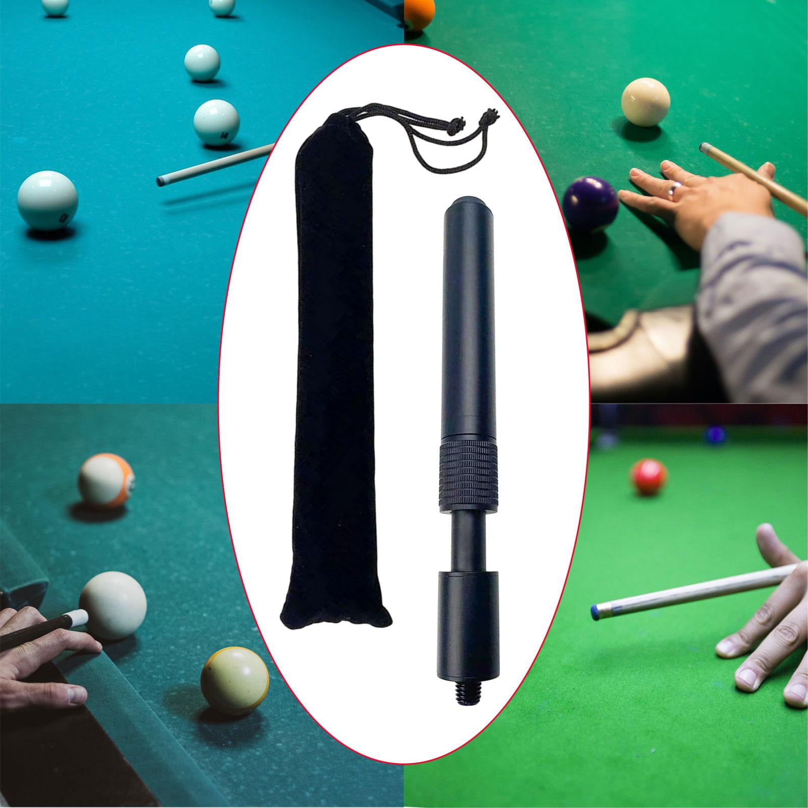 funtasica Pool Cue Extender Telescopic Billiards Pool Cue Extension Professional Cue End Lengthener for Training Snooker Tool Equipment B