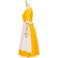 thumbnail image 3 of Yellow Princess Waitress Dress Housemaid Dress for Women, 3 of 7
