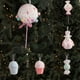 thumbnail image 1 of Adorno Navideño Colgante para Árbol de Navidad con Forma de Macaron de Goma Eva | Rosa | 28X12X12 Cm | Adorno Colgante Ligero | Decoración para Fiestas Navideñas, 1 of 6