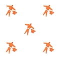 thumbnail image 1 of Maytalsory 6 Action Figure Male Female Sweatshirt Outfit Stylish and Comfortable Orange 5Set, 1 of 1