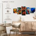 thumbnail image 4 of Elephant Stock Mexican Dishes Wall Art - Horizontal Multi Panel Canvas - 5 Piecedining Room Wall Decor - Photography Food And Drink Multi Panel - Red And Blue Decor - 92" x 42", 4 of 4