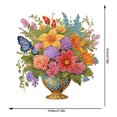 thumbnail image 2 of Adornos de pintura diamantes Btafrte Serie Flores y Plantas con Mariposa lirio LL029, 2 of 9