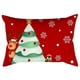 thumbnail image 4 of Funda de cojín navideña con patrón de copo de nieve de Papá Noel, funda de almohada decorativa para sofá, fundas de almohada de Año Nuevo 2024, 30x50cm, 4 of 4