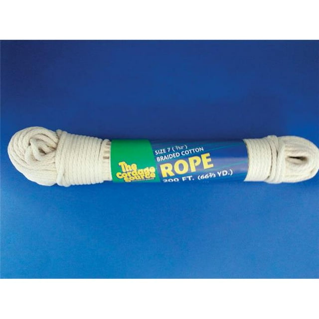 La Corde à Linge en Polyester Tressé Blanc Cordage Source 7699390 0,21 Po x 200 Pi