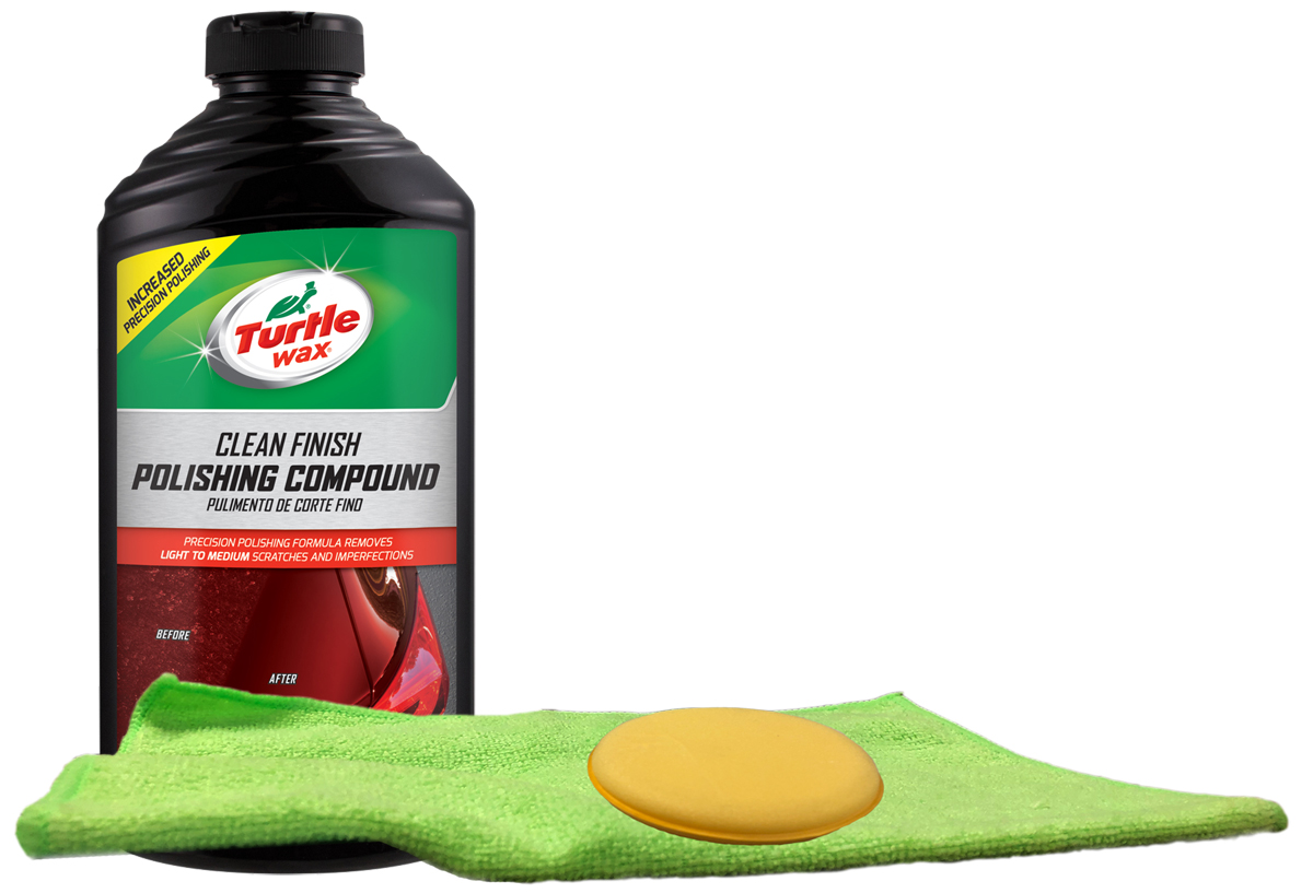 Turtle Wax Premium Grade Polishing Compound (18 oz), Bundled with a  Microfiber Cloth & Foam Pad (3 Items)