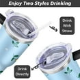 thumbnail image 5 of Cute Flowers 40oz Stainless Steel Vacuum Insulated Tumbler with Lid and Straw Gifts for Mom Friend Sister Grandma, 5 of 7
