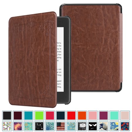 Fintie Slimshell Case for All-new Kindle Paperwhite 10th Gen- 2018 Release, PU Leather Cover w/ Sleep/Wake Vin-