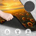 thumbnail image 3 of Kdxio Tapis de Sol de Voiture Imprimé Tournesol Coucher de Soleil Pluie Universel SUV avant Arrière Ensemble Complet 4 Pcs avec Dos en Caoutchouc Antidérapant Accessoires de Voiture pour la Plupart des Voitures, 3 of 7