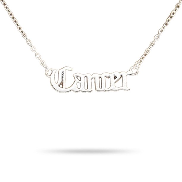 Collar de amistad Jumpingount Doce signos del zodiaco DIY Cáncer Plata AP009336-24