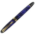 thumbnail image 5 of Abcsea Stylo à Bille Roulante Style Classique Bordure Dorée - Fleur Bleue, 5 of 5