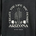 thumbnail image 3 of Instant Message - Create Life Arizona - Women's Lightweight French Terry Long Sleeve Shirt, 3 of 6