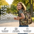 thumbnail image 6 of DISNIMO Deer Camo Print Large Capacity Backpack for Elementary Middle School Students, Multi Compartment School Bag with Side Mesh Pockets for Textbooks Stationery Daily Use, 6 of 7