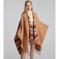 thumbnail image 4 of PIKADINGNIS Women Scottish Classic Shawl Wraps Colored Plaid Procho Tassel Sweater Cape Scarf, 4 of 5