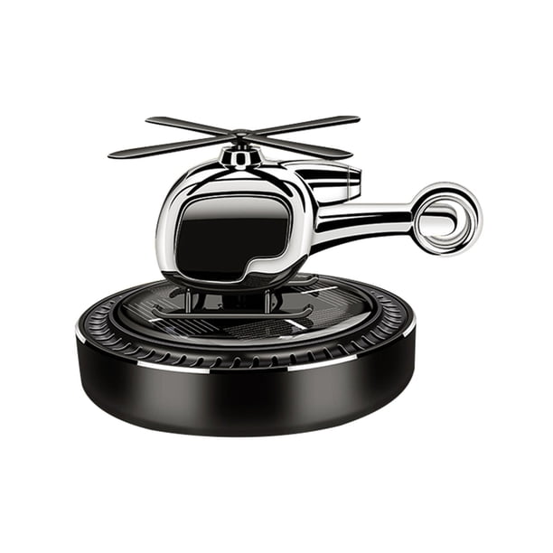 Difusor de Aromaterapia Solar para Coche con Diseño de Helicóptero, Fragancia de 10 ml a Base de Plantas, Ambientador Giratorio Automático, Desodorizante Decorativo para Vehículos y Hogar
