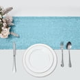 thumbnail image 3 of Paquete de 2 caminos de mesa con lentejuelas, camino de mesa con purpurina de 30cm x 275cm para mesa rectangular para cumpleaños, bodas, banquetes, decoraciones para fiestas, 3 of 5