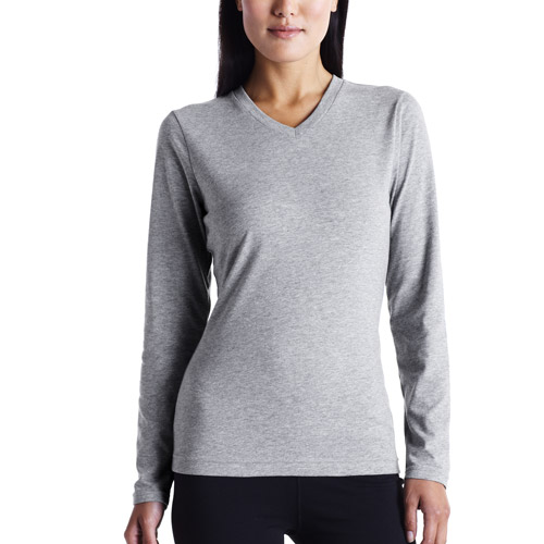  Women's Dri-More Long-Sleeve V-Neck Tee