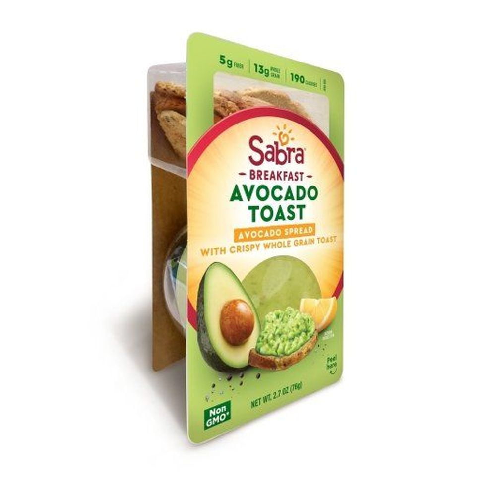 Sabra Avocado Spread with Toast, 2.7 Ounce -- 8 per Case.