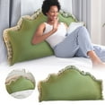 thumbnail image 1 of BKER "French Style Soft Pack Headboard Cushion Removable Washable Large Backrest Pillow For Bed Sofa Protector", 1 of 5