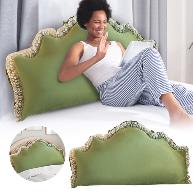 BKER "French Style Soft Pack Headboard Cushion Removable Washable Large Backrest Pillow For Bed Sofa Protector"