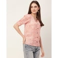 thumbnail image 3 of Moomaya Printed Tops For Women, Short Sleeve Casual Summer Top Shirt, 3 of 9